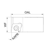 Rough Boring Back Boring Tool Apron G-GBR-DZFR1D030-035-CC0690 G-GBR-DZFR2D033-041-CC0690 - Big-tools Industrial Supply Tools for Metal Cutting